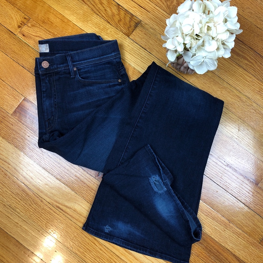 MOTHER The Cruiser Flare Jeans Size 30 Flawed
